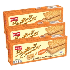 (Combo 5 hộp) Bánh quy kem/lúa mạch/dừa/kem socola/cam/dâu tây/dưa lê Bissin 150g/170g/180g