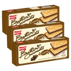 (Combo 5 hộp) Bánh quy kem/lúa mạch/dừa/kem socola/cam/dâu tây/dưa lê Bissin 150g/170g/180g