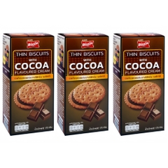 (Combo 5 hộp) Bánh quy kem/lúa mạch/dừa/kem socola/cam/dâu tây/dưa lê Bissin 150g/170g/180g