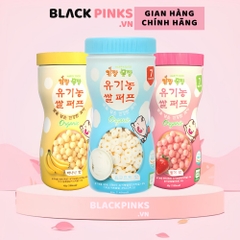 Bánh bi Organic Happy Food vị dâu/chuối/sữa chua lọ 40g
