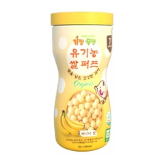 Bánh bi Organic Happy Food vị dâu/chuối/sữa chua lọ 40g