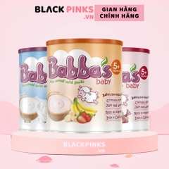 Bột ăn dặm Babba's Baby vị dâu chuối/gạo sữa/táo củ dền 160g