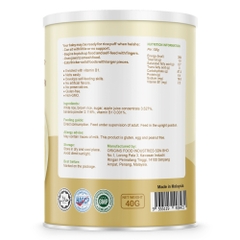 Bột ăn dặm Babba's Baby vị dâu chuối/gạo sữa/táo củ dền 160g