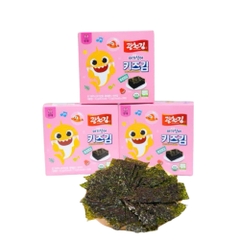 Rong biển Organic Pink Fong ít dầu/ tách muối cho bé từ 8/12 tháng 15g