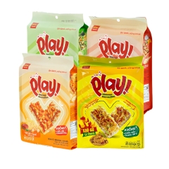 Bánh gạo dinh dưỡng Let's Play vị rong biển/phô mai tokbokki/đậu đỏ/ khô gà/mix vị 108g