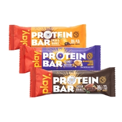 Combo 3/6/12 thanh protein PLAY vị bơ đậu phộng/double cacao/cam và cacao/mix vị 45g