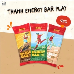Combo 3/6/12 thanh năng lượng PLAY vị trái cây và yến mạch/cam cacao/macca và đậu phộng 135/270/540g