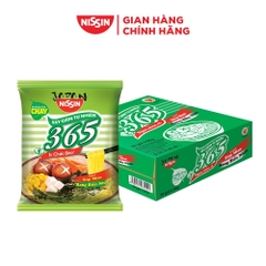 Xóa Thùng 30 gói Mì không chiên Nissin 365 hương vị xí quách thịt bằm/ lẩu Thái hải sản/ súp rong biển
