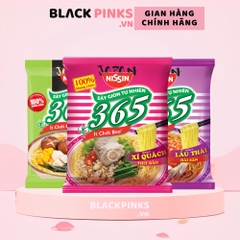 Xóa Thùng 30 gói Mì không chiên Nissin 365 hương vị xí quách thịt bằm/ lẩu Thái hải sản/ súp rong biển