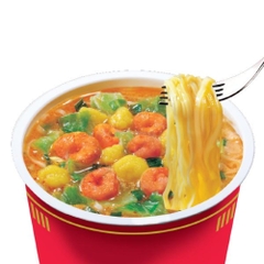 Thùng mì ly Nissin Cup Noodles hương vị Tom Yum/hải sản/cua sốt cay Singapore/sườn chanh67g/71g/74g