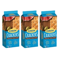 Bánh Cracker Colussi lúa mì giòn/lá hương thảo & dầu oliu túi 250g