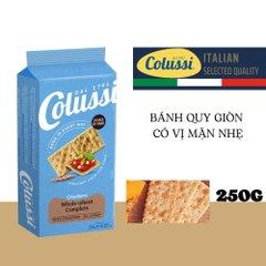 Bánh Cracker Colussi lúa mì giòn/lá hương thảo & dầu oliu túi 250g