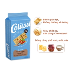Bánh Cracker Colussi lúa mì giòn/lá hương thảo & dầu oliu túi 250g