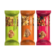 Bánh quy Unibic vị hạnh nhân hạt dẻ cười/hạt điều/trái cây và hạt gói 75g