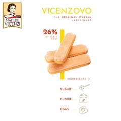 Bánh Ladyfingers truyền thống Ý Vicenzovo 200g