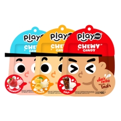 Kẹo mềm Playmore hương dâu/đào/cola 100g/gói
