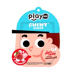 Kẹo mềm Playmore hương dâu/đào/cola 100g/gói
