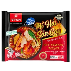 Mì nước Vifon vị bò cay/hải sản cay/bò kim chi cay gói 105g