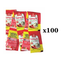 Thùng 100 dây 10 gói tương ớt Vifon gói 10g