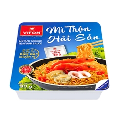 Mì xào hải sản/spaghetty/bò sa tế/tương đen Vifon khay 90g