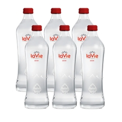 Thùng 20 chai nước khoáng thiên nhiên Lavie Glass Still không ga/glass sparkling có ga 450ml