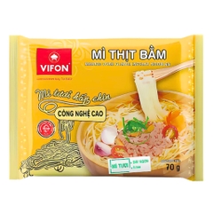 Mì tươi hấp chín Vifon vị thịt bằm/bò sốt vang/tôm chua cay gói 70g