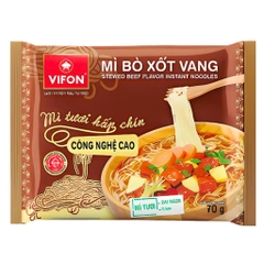 Mì tươi hấp chín Vifon vị thịt bằm/bò sốt vang/tôm chua cay gói 70g