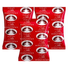 Lốc 5 gói mì Miliket sa tế tôm đỏ 80g