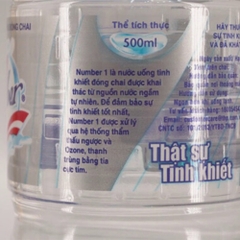 Thùng 24 chai nước suối Number1/Number One 500ml