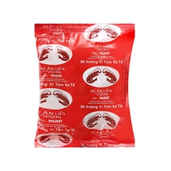 Lốc 5 gói mì Miliket sa tế tôm đỏ 80g