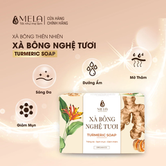 Xà phòng Mela chiết xuất nghệ 100g