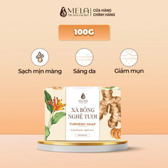 Xà phòng Mela chiết xuất nghệ 100g
