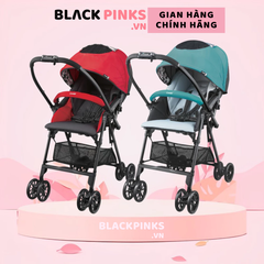 Xe đẩy Combi NEYO màu ghi/đỏ/xanh