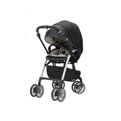 Xe đẩy Combi Umbretta 4 bánh quay tự động Premium New black