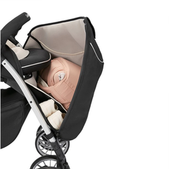 Xe đẩy Combi Umbretta 4 bánh quay tự động Premium New black