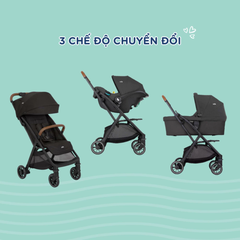 Xe đẩy trẻ em Joie Pact Pro W/ RC & ADPT Shale/ Pebble/ Abyss