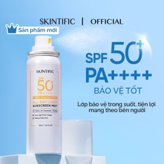 Xịt chống nắng Skintific cho mặt và cơ thể 50ml