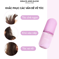 Xịt dưỡng tóc Grace and Glow Black Opium ngăn ngừa khô xơ 100ml.