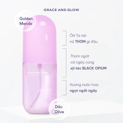 Xịt dưỡng tóc Grace and Glow Black Opium ngăn ngừa khô xơ 100ml.