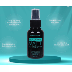 Xịt khoá makeup City Color kiểm soát dầu 75ml