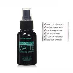 Xịt khoá makeup City Color kiểm soát dầu 75ml