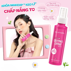 Xịt khóa makeup Silkygirl Matte 70ml (hồng)