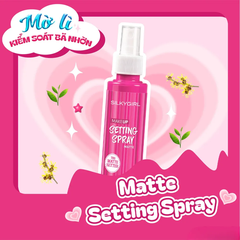 Xịt khóa makeup Silkygirl Matte 70ml (hồng)