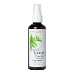 Xịt khoáng Milaganics trà xanh cấp nước, ngừa mụn 100ml