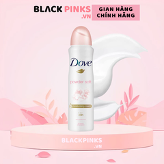 Xịt khử mùi Dove dưỡng da sáng mịn hương phấn thơm 135ml/dịu nhẹ 150ml