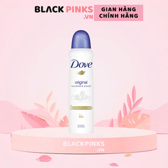 Xịt khử mùi Dove dưỡng da sáng mịn hương phấn thơm 135ml/dịu nhẹ 150ml