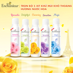 Xịt khử mùi Enchanteur hương nước hoa Charming/Romantic/Sensation/Delightful 150ml