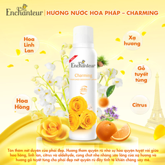 Xịt khử mùi Enchanteur hương nước hoa Charming/Romantic/Sensation/Delightful 150ml