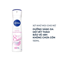 Xịt khử mùi Nivea cho nữ sáng da, mờ vết thâm 150ml