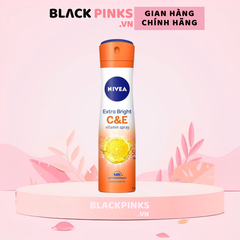 Xịt khử mùi Nivea dưỡng sáng Vitamin C&E 150ml